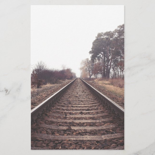 Papeterie Chemin de fer vers l'infini (Devant)