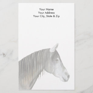 Papeterie Cheval gris
