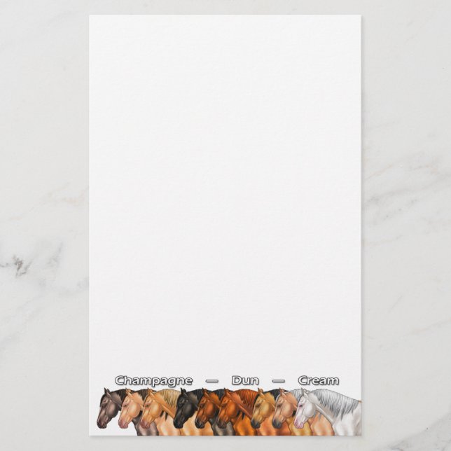 Papeterie Chevaux Dilute (Devant)