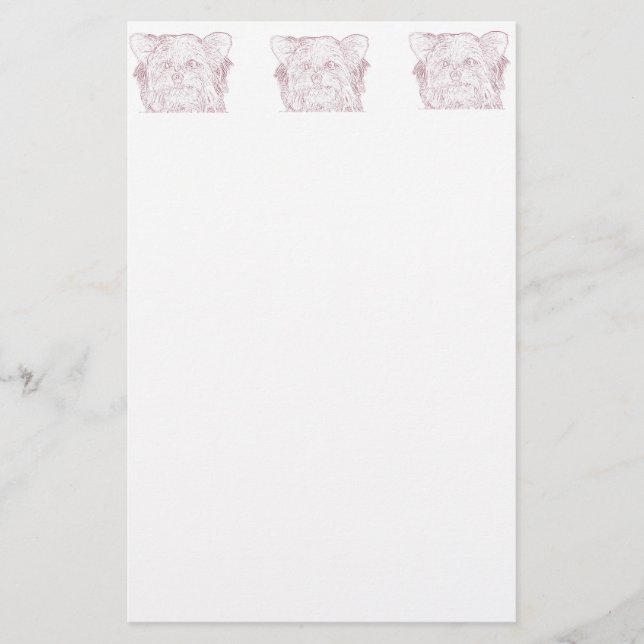 Papeterie Chien 4 Croquis, Stabilisation (Devant)