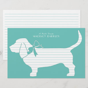 Papeterie Chien de Basset Hound Puppy