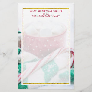 Papeterie Chocolat chaud et Sucre de canne Noël