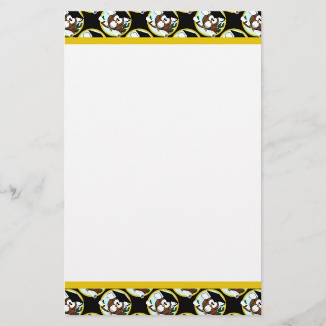 Papeterie Chouette de diplôme avec Casquette et diplôme (Devant)