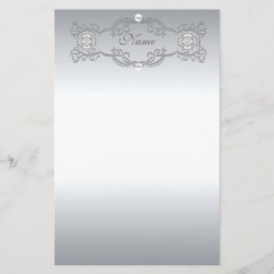 Papeterie Chrome Perle Argentée