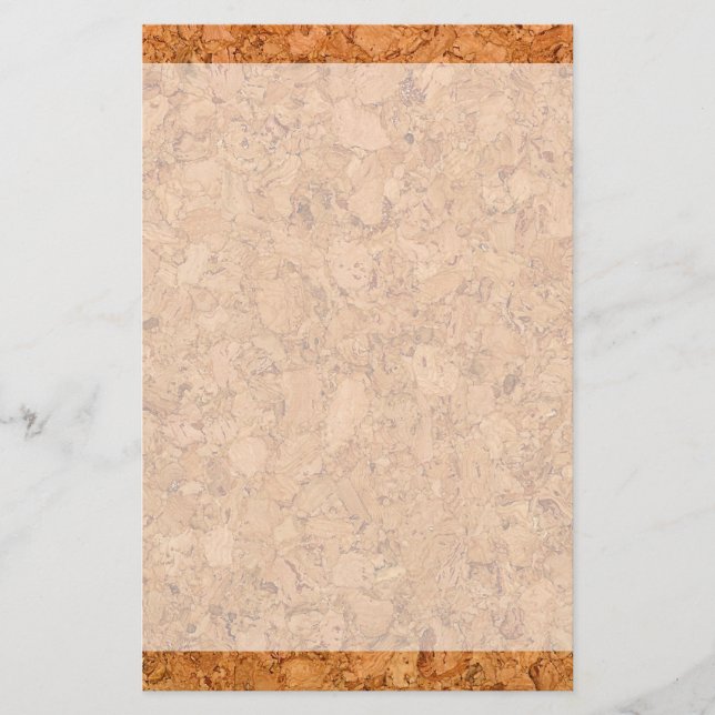 Papeterie Chunky Natural Cork Wood Grain Look (Devant)