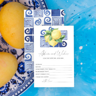 Papeterie Citrus citron - Conseils et souhaits de Fête des m