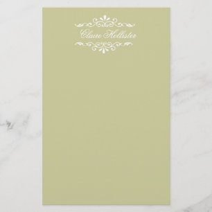 Papeterie Classic Minimal Personnalisé Monogramme Or