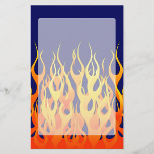 Papeterie Classique vibrant emballant des flammes sur le