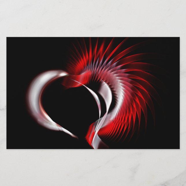 Papeterie Coeur métallique (Devant)