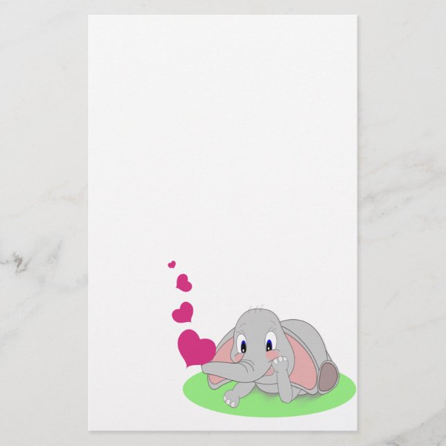 Papeterie Coeurs d'éléphant (Devant)