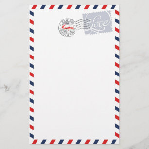 Papeterie Collection de services postaux bleus