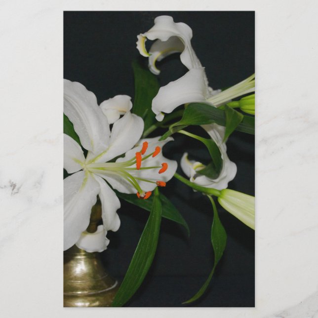 Papeterie Collection Irlandaise de laiton et de fleurs (Devant)