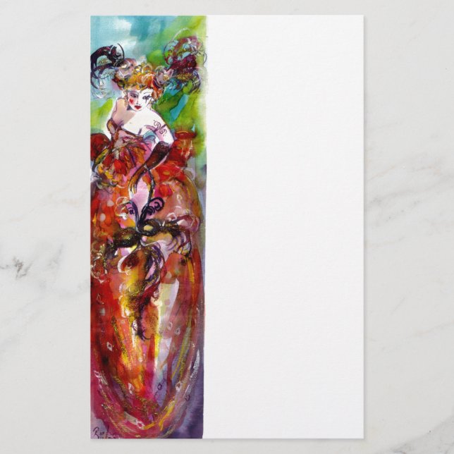 Papeterie COLUMBINE, bleu fuchsia jaune (Devant)