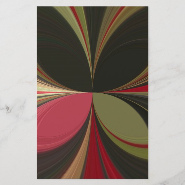 Papeterie Conception abstraite avec lignes de flux Imprimer (Devant)