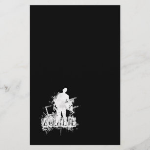 Papeterie Conception de zombi en noir et blanc
