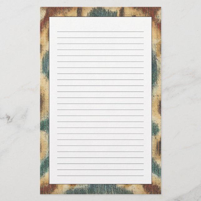 Papeterie Conception décorative de tissu d'Ikat de Chariklia (Devant)