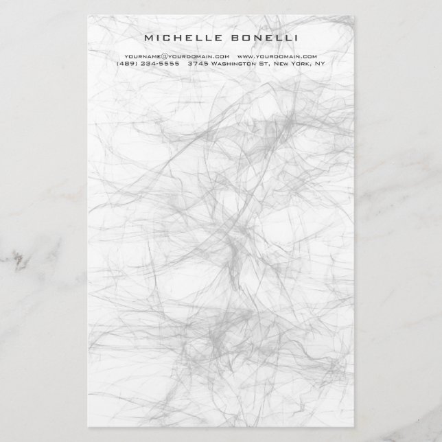 Papeterie Conception Grise Professionnelle Minimaliste Moder (Devant)