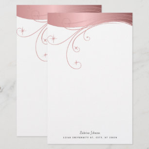 Papeterie Conception haut de gamme de Rose Blush