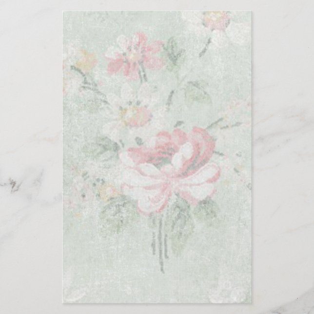 Papeterie Conception Vintage Rose (Devant)