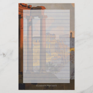 Papeterie Conception Vintage voyage du Forum Romain Lined