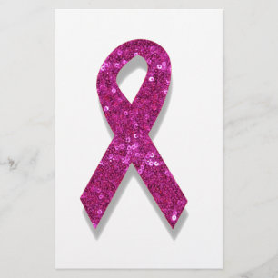 Papeterie conscience du cancer du sein rose