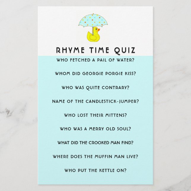 Papeterie Conseil des parents du jeu de baby shower (Devant)