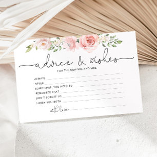 Papeterie Conseil floral flush et souhaite douche nuptiale
