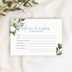 Papeterie Conseil Mariage Floral Magnolia Blanc