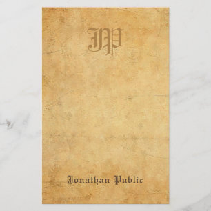 Papeterie Cool manuscrit de monogramme de vieux sembler de