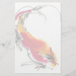 Papeterie Coq peu commun. Calligraphie et watercolor.