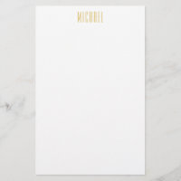 Couleur Or Nom Minimaliste Tendance Professionnel
