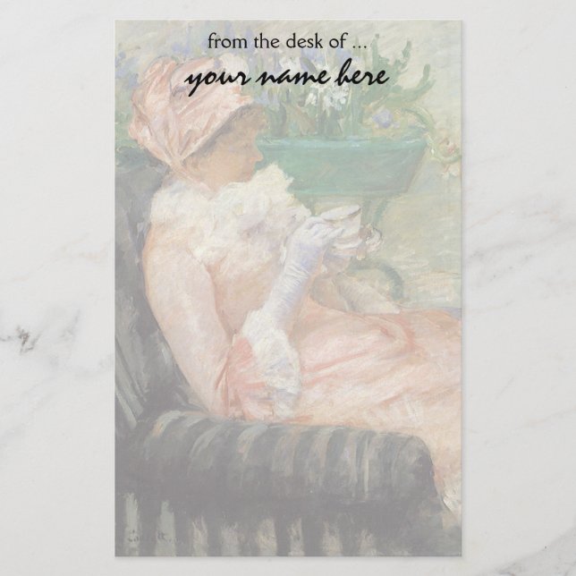 Papeterie Coupe de Thé de Mary Cassatt, impressionnisme Vint (Devant)