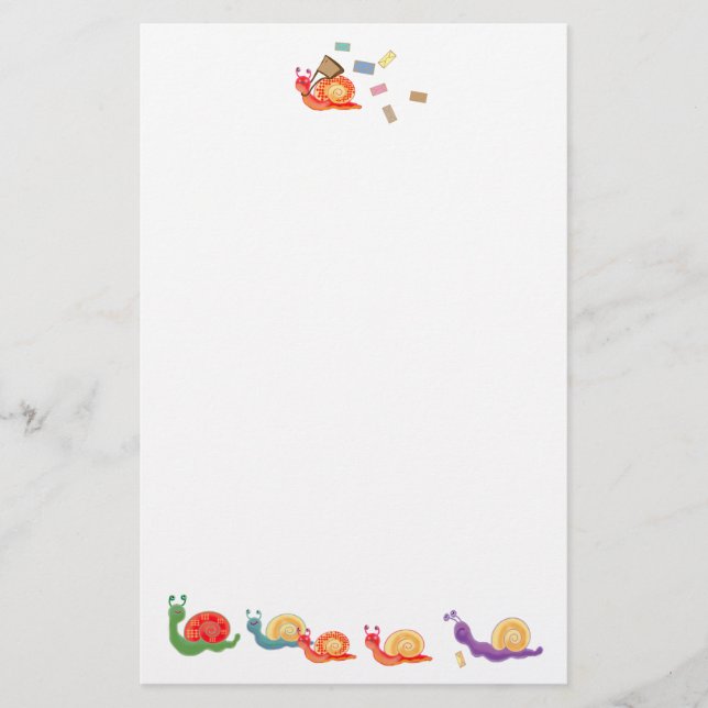 Papeterie courrier d'escargot (Devant)