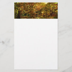 Papeterie Couvert de feuilles d'automne II Photographie d'au