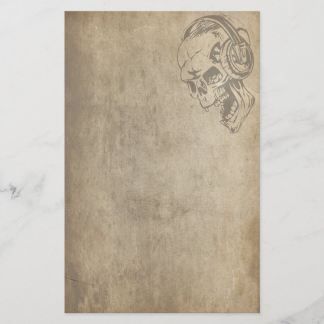 Papeterie Crâne gothique (Devant)