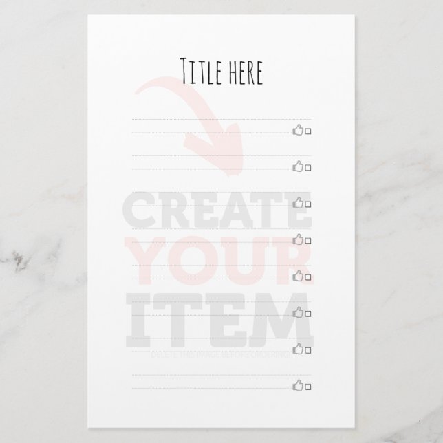 Papeterie CREATE-YOUR-OWN do-it-yourself Personnaliser téléc (Devant)