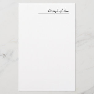 Papeterie Créer Personnaliser Simple Plain Professionnel