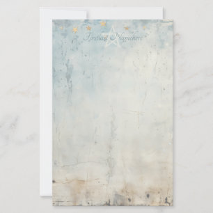 Papeterie Créez Vos Propres Étoiles Grunge Or Bleu Vintage