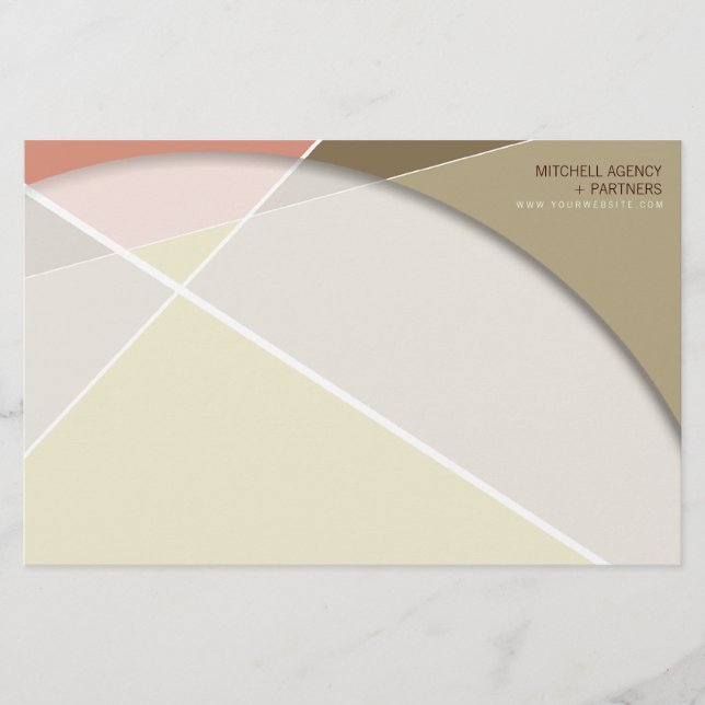 Papeterie Criss Cross Geometry Motif de style  (Devant)