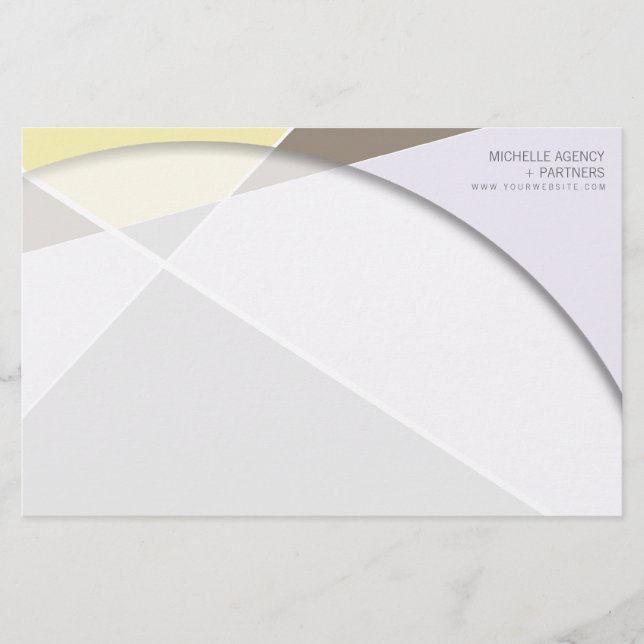 Papeterie Criss Cross Geometry Motif de style  (Devant)