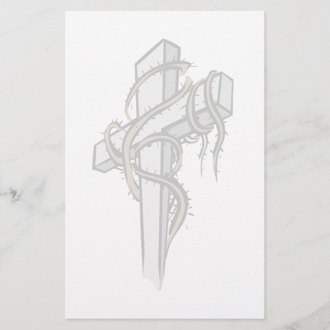 Papeterie Croix chrétienne stationnaire (Devant)