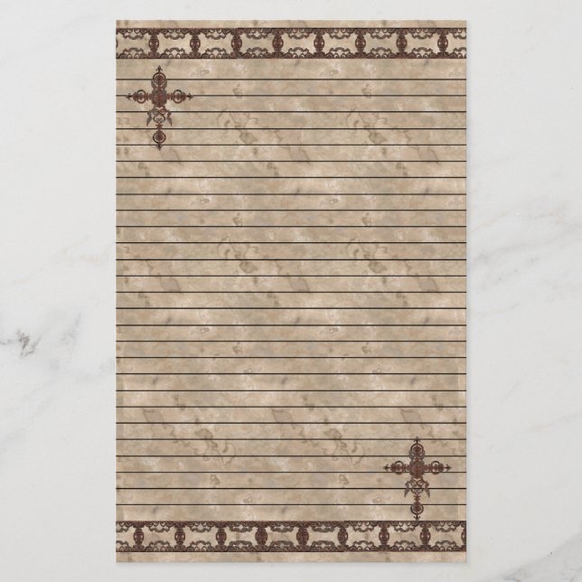 Papeterie Croix de rouille stationnaire (Devant)