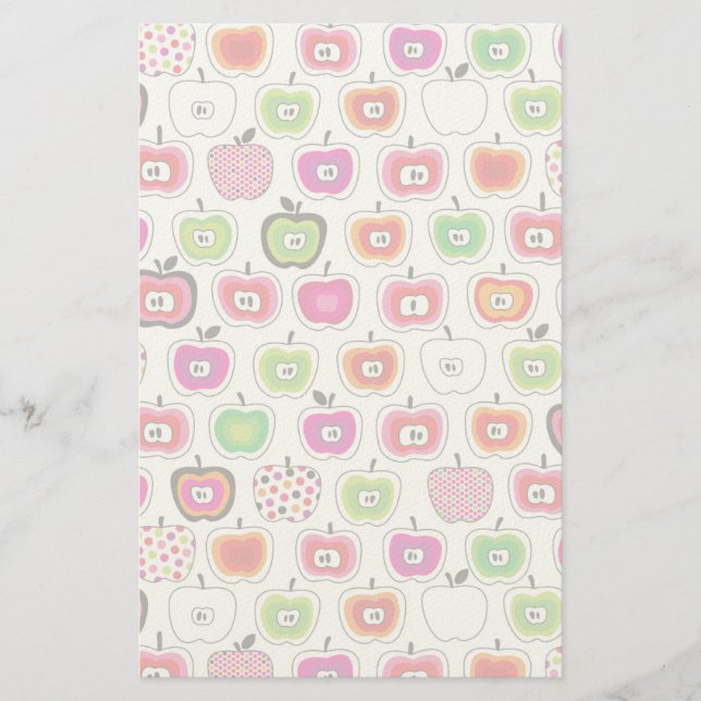 Papeterie Cute retro apple pattern (Devant)