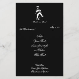 Papeterie Cute Skateboarder Boy Ajouter nom et texte