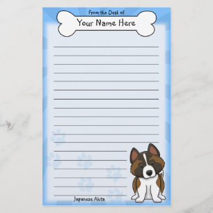 Papeterie d'Akita de Japonais de Kawaii