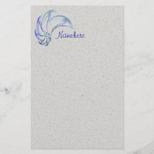 Papeterie Danse de l'art abstrait de dauphins