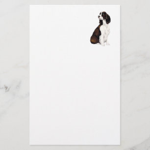 Papeterie d'art de chien d'épagneul de springer