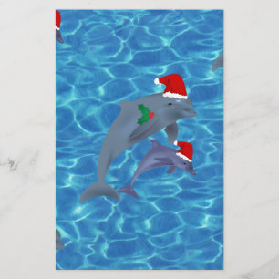Papeterie dauphins de santa claus