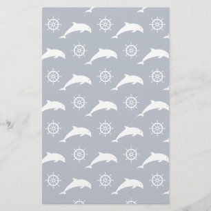 Papeterie Dauphins sur le motif de défilé