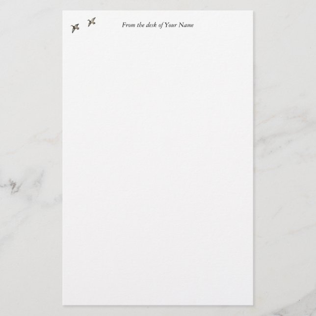 Papeterie de canards en vol (Devant)